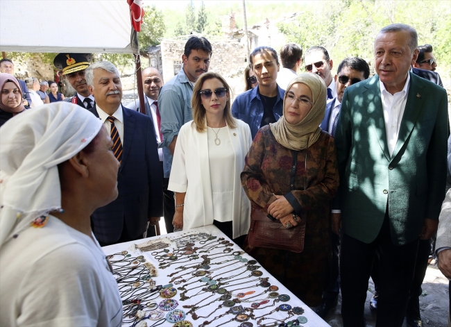 Cumhurbaşkanı Erdoğan, Stratonikeia Antik Kenti'ni ziyaret etti